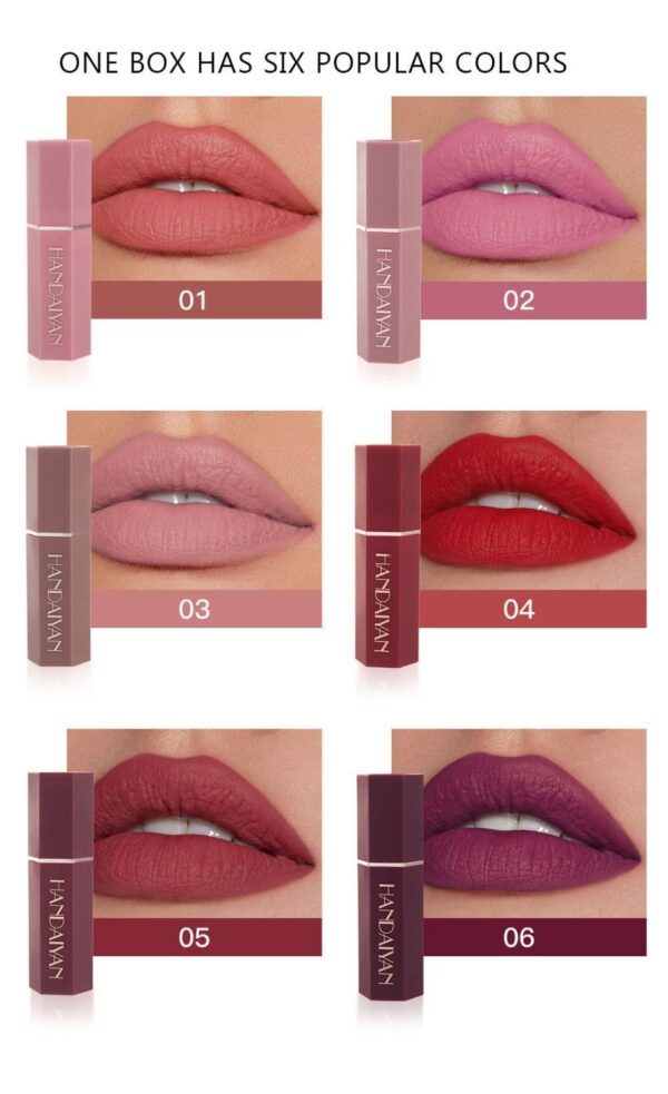 💄SET DE LABIALES MATTE LIPSTICK x6 - 0497