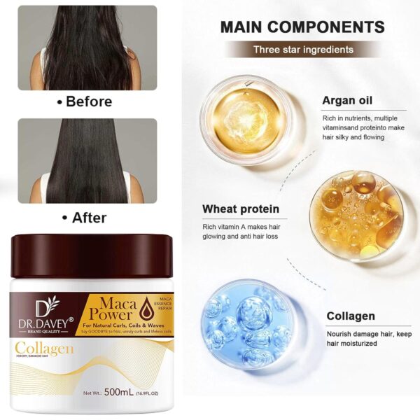 🌿 Tratamiento Capilar / Mascarilla Colágeno Maca Power